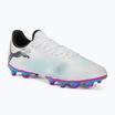 PUMA Future 7 Play FG/AG футбольні бутси пума білі / пума чорні / отруйно-рожеві