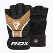 Рукавички RDX Grappling Gloves Aura Plus T-17 золотисті