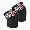 RDX KR11 Gym Knee Wrap чорний/білий захисні наколінники