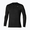 Кофта для бігу чоловіча Mizuno Dryaeroflow Half Zip black