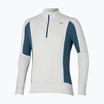 Кофта для бігу чоловіча Mizuno Warmalite Half Zip nimbus cloud/ blue wing teal