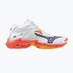 Кросівки волейбольні Mizuno Wave Lightning Z8 Mid white/fiery coral 2/citrus