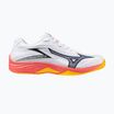 Кросівки волейбольні дитячі Mizuno Lightning Star Z7 white/fiery coral 2/citrus