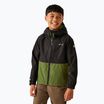 Куртка-дощовик дитяча REGATTA Hanleigh II black/nephrite green/grenoble green