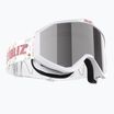 Окуляри гірськолижні дитячі Bliz Liner Jr white pink logo/pink&silver mirror