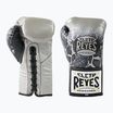 Боксерські рукавички Cleto Reyes Velcro Sparring сріблясто-чорні на липучках