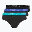 Труси чоловічі Nike Everyday Cotton Stretch Brief 3 пари black dusty/ast/arry navy