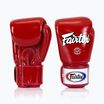 Боксерські рукавички Fairtex Super Sparring - закритий великий палець червоні