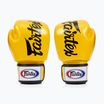 Золоті боксерські рукавички Fairtex Deluxe Tight-Fit
