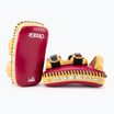 Щитки тренувальні YOKKAO Curved Kick Pads червоно-жовті KYPCL-21