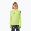 Лонгслів для плавання дитячий Rip Curl Brand Wave UPF Rash Vest lime