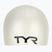 Шапочка для плавання дитяча TYR Wrinkle-Free Silicone white