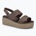 Жіночі босоніжки Crocs Brooklyn на низькій танкетці з грибами/ліпниною
