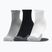 Шкарпетки спортивні Under Armour Heatgear Quarter 3 пари сірі/чорні/білі 1353262