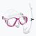 Дитячий набір для снорклінгу Mares Tapu Jr pink/white/clear