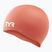 Плавальна шапочка TYR Wrinkle Free Silicone coral/white