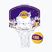 Набір для міні-баскетболу Wilson NBA Team Mini Hoop Los Angeles Lakers