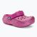 Дитячі шльопанці Crocs Classic Lined Glitter Clog fuchsia fun/multi