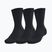Шкарпетки Under Armour Training Cotton Crew 3 пари black/black/white