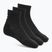 Шкарпетки Under Armour Training Cotton Quarter 3 пари black/black/white