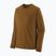 Лонгслів трекінговий чоловічий Patagonia Cap Cool Merino Blend LS wolf brown