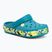 Шльопанці дитячі Crocs Crockband Glow Confetti Band turbo teal/multi