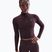 Жіночий лонгслів Nike One Fitted Dri-Fit 1/4 Zip Mid Layer burgundy crush/white