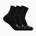 Шкарпетки HOKA Quarter Run Sock 3-Pack black/black/black