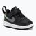 Взуття дитяче Nike Court Borough Low black/smoke grey/white/illusion green