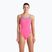 Купальник суцільний жіночий arena Lace Back Solid shocking pink/blue river