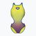 Купальник суцільний жіночий arena One Shaded Print Tech One Back artic lime violetta multi/neon blue
