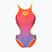 Купальник суцільний жіночий arena One Shaded Print Tech One Back bright coral royal multi/soft green