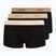 Боксерки чоловічі Lacoste 5H1297 3 pack black/sisal/viennese/cookie