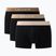 Боксерки чоловічі Lacoste 5H1297 3 pack black/sisal/viennese/cookie