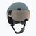 Шолом гірськолижний дитячий UVEX Rocket Visor Jr rhino/blush matt/mirror silver/lasergold lite