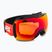 Гірськолижні окуляри UVEX Downhill 2100 CV S2 чорні блискучі/дзеркально-червоні/помаранчеві