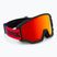 Окуляри лижні UVEX Athletic FM black matt/mirror red orange clear