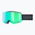 Окуляри лижні дитячі UVEX Pwdr FM black matt/mirror green yellow clear