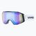 Окуляри лижні UVEX Gravity FM S2 black matt/mirror blue