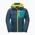 Куртка дощовик дитяча Jack Wolfskin Active Hike синьо-зелена 1609251