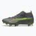Кросівки футбольні чоловічі PUMA Ultra 5 Match+ FG/AG matte aged silver/yellow alert/puma aged silver