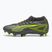 Кросівки футбольні чоловічі PUMA Ultra 5 Play+ FG/AG matte aged silver/yellow alert/puma aged silver