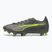 Кросівки футбольні чоловічі PUMA Ultra 5 Match FG/AG matte aged silver/yellow alert/puma aged silver