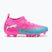 Кросівки футбольні дитячі PUMA Future 9 Match FG/AG Jr poison pink/puma wht/sun stream/bright aqua/puma blk