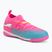 Кросівки футбольні дитячі PUMA Future 9 Match TT + Mid Jr poison pink/puma wht/sun stream/bright aqua/puma blk