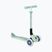 Самокат трьохколісний дитячий Globber Junior Foldable Lights Eco pistachio