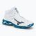 Кросівки для волейболу чоловічі Mizuno Wave Mid Voltage white/sailor blue/silver