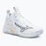 Жіночі волейбольні кросівки Mizuno Wave Momentum 3 Mid білі / темно-синій півонія / персиковий парфе