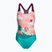 Купальник суцільний дитячий  Speedo Digital Printed Swimsuit блакитно-рожевий 8-0797015159