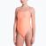 Купальник суцільний жіночий Nike Ocean Bound Ripple Texture Square Neck pink glow